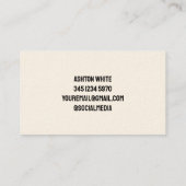 Eenvoudige vrachtwagenreparatie visitekaartje (Achterkant)