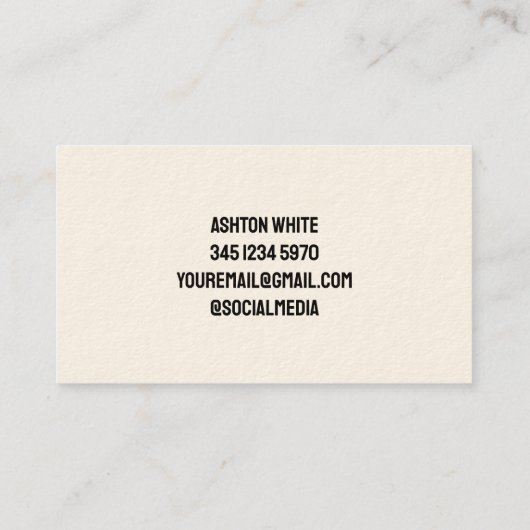 Eenvoudige vrachtwagenreparatie visitekaartje (Achterkant)