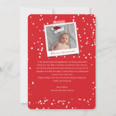 Eenvoudige vrede hart typografie minimalistische f feestdagenkaart (Achterkant)