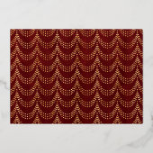 Eenvoudige Vrede & Joy Branches Foto Folie Feestdagenkaart (Achterkant)