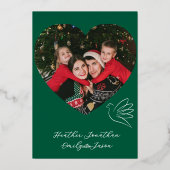 Eenvoudige Vrede & Liefde Duif Foto Kerst Kaart (Achterkant)