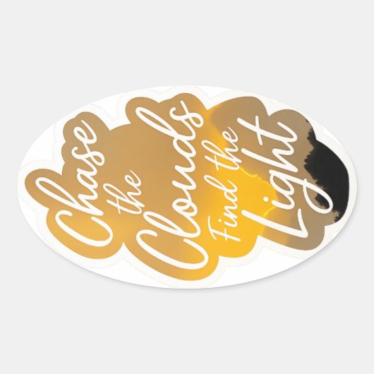 Eenvoudige Vredessticker Ovale Sticker (Voorkant)