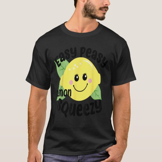 EENVOUDIGE VREEMDE LEMON SQUEEZY FUN SUMMERTIME LE T-SHIRT (Voorkant)