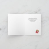 Eenvoudige Vreugden van het Kerstseizoen met Rode Feestdagen Kaart (Binnen)