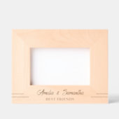Eenvoudige Vriendennaam Gegraveerd Hout Lijst (Voorkant)