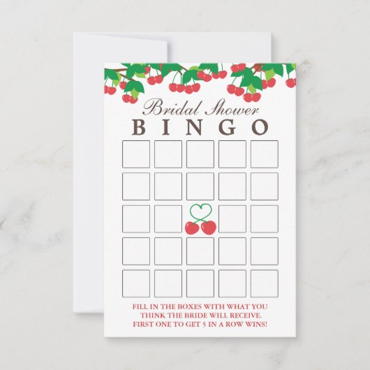 Eenvoudige Vrijgezellenfeest van zoete kersen, bin Kaart (Voorkant)