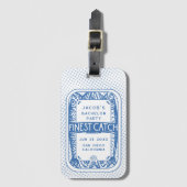 Eenvoudige vrijgezellenfeest Visuitstap Heren Week Bagagelabel (Voorkant (verticaal))