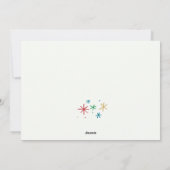 Eenvoudige vrolijke en heldere foto rode vakantie  feestdagenkaart (Achterkant)