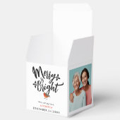 Eenvoudige vrolijke en heldere kerst foto herinner bedankdoosjes (Geopend)