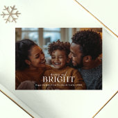 Eenvoudige Vrolijke en Heldere Kerst Overlay Foto Feestdagenkaart