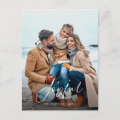 Eenvoudige Vrolijke Foto Vakantie Ansichtkaart Feestdagenkaart (Voorkant)