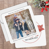 Eenvoudige vrolijke kerst één foto kaart