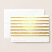 Eenvoudige Vrolijke Kerst Goud Script Vakantie Fot Folie Kaarten (Met envelop)