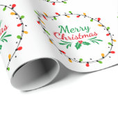 Eenvoudige vrolijke kerst groen en rood cadeaupapier (Rol Hoek)