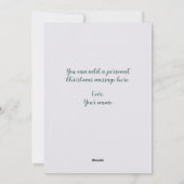 Eenvoudige vrolijke kerstboodschap Herten in de Bo Feestdagenkaart (Achterkant)