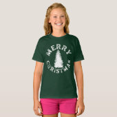 EENVOUDIGE VROLIJKE KERSTBOOM T-SHIRT (Voorkant volledig)
