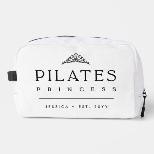 Eenvoudige Vrouwelijke Zwarte en Witte Pilates Pri Toilettasje