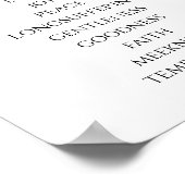 Eenvoudige vrucht van de Geest Galaten 5 Poster (Hoek)