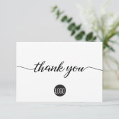 Eenvoudige waardering van zakelijke klanten Hartel Bedankkaart (Staand voorkant)