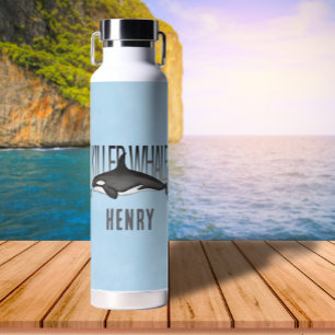 Eenvoudige walvis — Whimsical Fun Ocean Cool Kille Waterfles