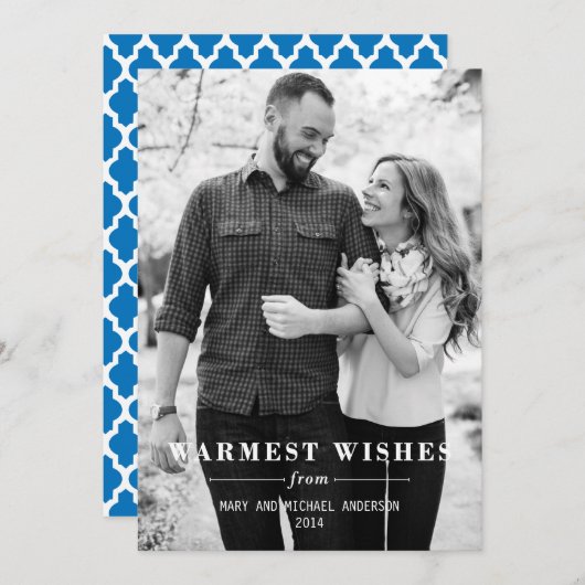 Eenvoudige warme wensen (Voorkant / Achterkant)