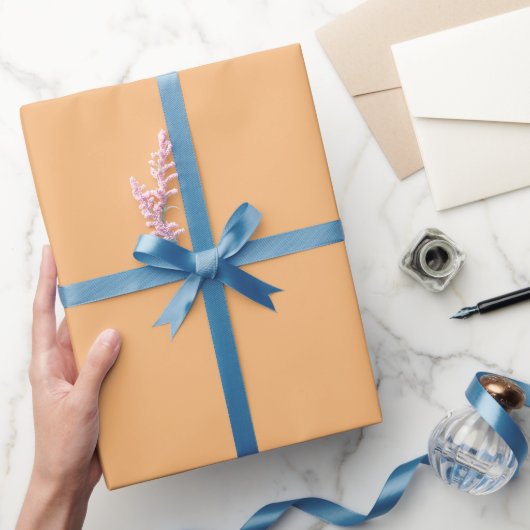 Eenvoudige warme zonsondergang perzik kleur tint t cadeaupapier (Geschenken)