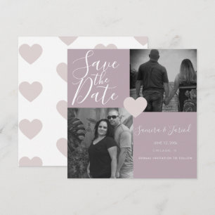 Eenvoudige warmteroze fotocollage