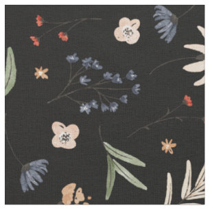 Eenvoudige watercolor bloemen 1 stof