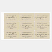 Eenvoudige WATERDICHTE Kaars Sticker Labels (Vel)