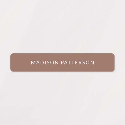 Eenvoudige waterdichte naam voor Warm en Cool Eart Labels (Design 1)