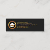 Eenvoudige waterdruppel speciale gouden buizen mini visitekaartje (Achterkant)