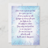 Eenvoudige waterkleur trouw uitnodiging (Achterkant)