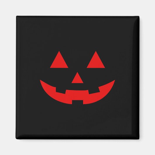 Eenvoudige Watermeloen Jack O Lantern Zomer Hallow Magneet (Voorkant)