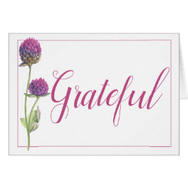 Eenvoudige Waterverf Amaranth Thistle Flower Weddi