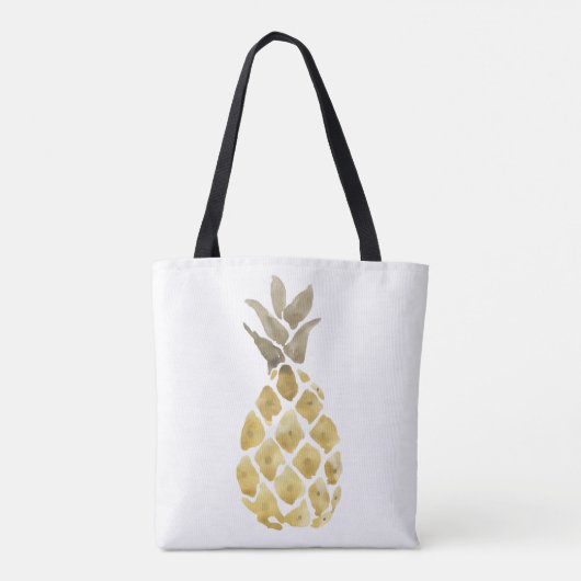 Eenvoudige Waterverf ananas Tote Bag (Achterkant)