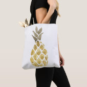 Eenvoudige Waterverf ananas Tote Bag (Dichtbij)