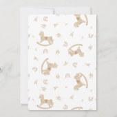 Eenvoudige Waterverf babykleding Baby shower Kaart (Achterkant)