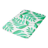 Eenvoudige waterverf bijkantoren - groen badmat (Gekanteld)