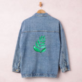 Eenvoudige waterverf bijkantoren - groen denim jacket (Hangar)