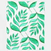 Eenvoudige waterverf bijkantoren - groen fleece deken (Voorkant)