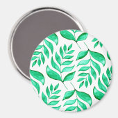 Eenvoudige waterverf bijkantoren - groen magneet (Voorkant / Achterkant)