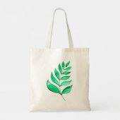 Eenvoudige waterverf bijkantoren - groen tote bag (Achterkant)
