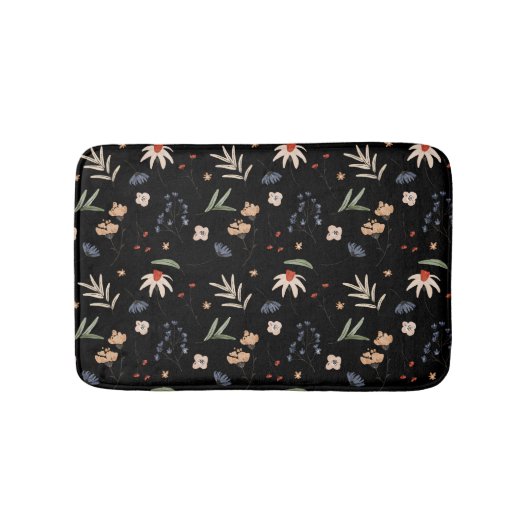 Eenvoudige waterverf bloemen 1 badmat (Voorkant)