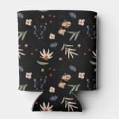 Eenvoudige waterverf bloemen 1 blikjeskoeler (Achterkant)