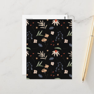 Eenvoudige waterverf bloemen 1 briefkaart