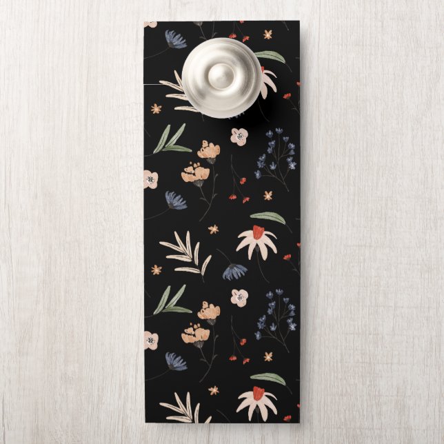 Eenvoudige waterverf bloemen 1 deurhanger (Op knop)