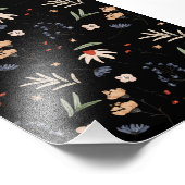 Eenvoudige waterverf bloemen 1 foto afdruk (Hoek)