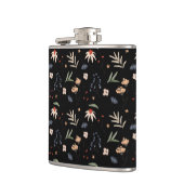 Eenvoudige waterverf bloemen 1 heupfles (Links)