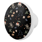 Eenvoudige waterverf bloemen 1 keramische knop (Rechts)