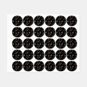 Eenvoudige waterverf bloemen 1 labels (Vel)